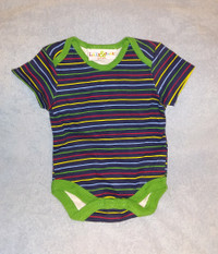 Lily & Jack Multi Color Striped Onesie Shirt Size 0-3 Months,NEW