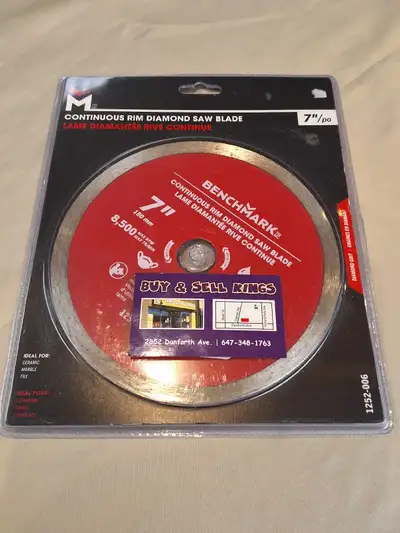 Benchmark 1252-006 7" Diamond Tile Saw Blade *NEW*, View more
