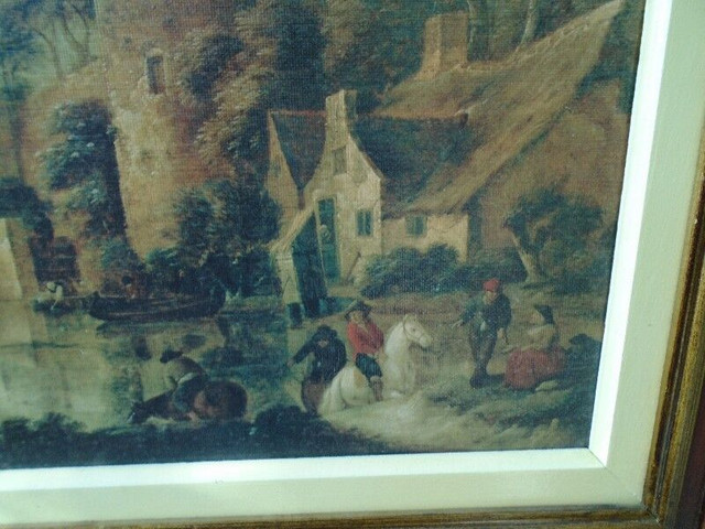 Vintage Unknown “Old Master “Framed Print in Arts & Collectibles in Pembroke - Image 3