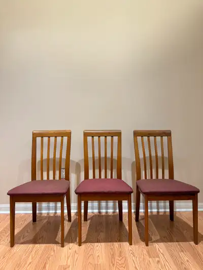 Mid Century Teak Dining Chairs ($150 set of 3), View more