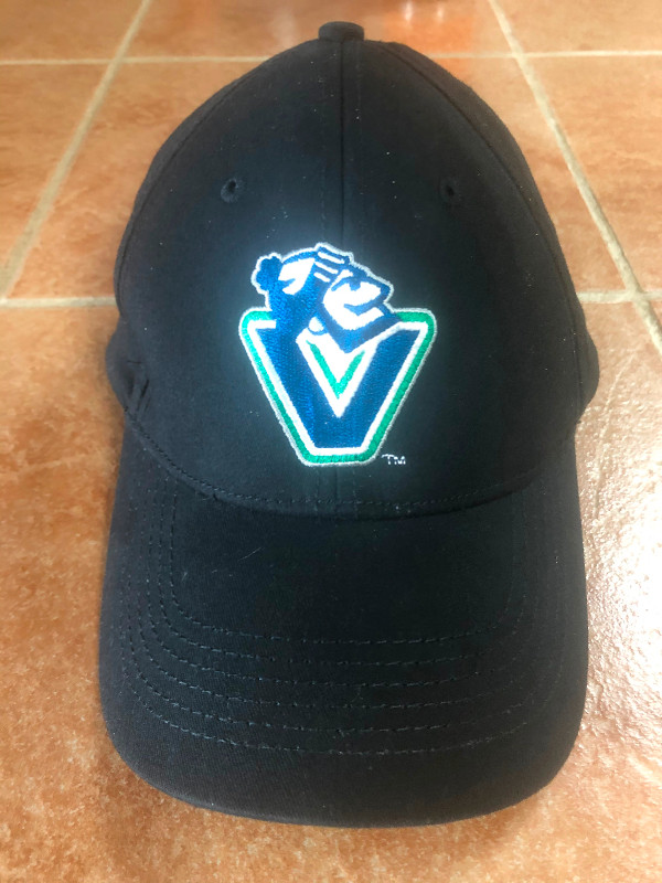 Vancouver Canucks Retro Logo (Johnny Canuck) Black Baseball Hat in Arts & Collectibles in Woodstock