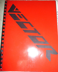 Vector W2 supercar brochures & literature bundle, $50