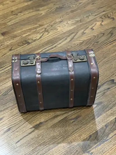 New Vintage Wood Luggage Trunk, View more