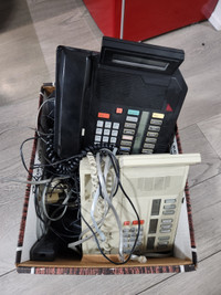 Box of Old Telephones