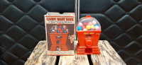 Ancien jouet Vintage candy mart bank vending machine in box