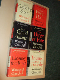 World War two WWii Winston Churchill history 6 volumes