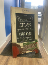 Outdoor chalkboard / sandwich board