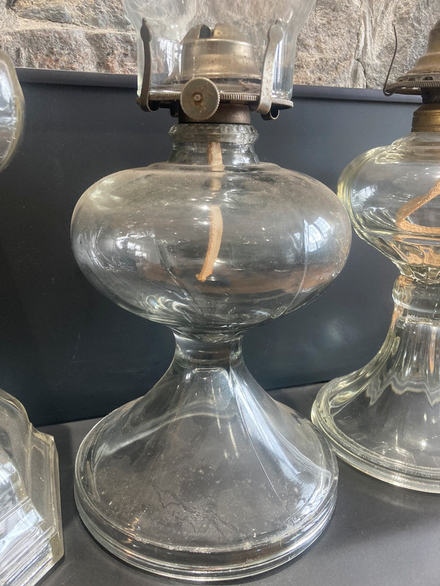 Vintage Glass Oil Lamps, Lighting Power Outage Lamp in Arts & Collectibles in Ottawa - Image 4