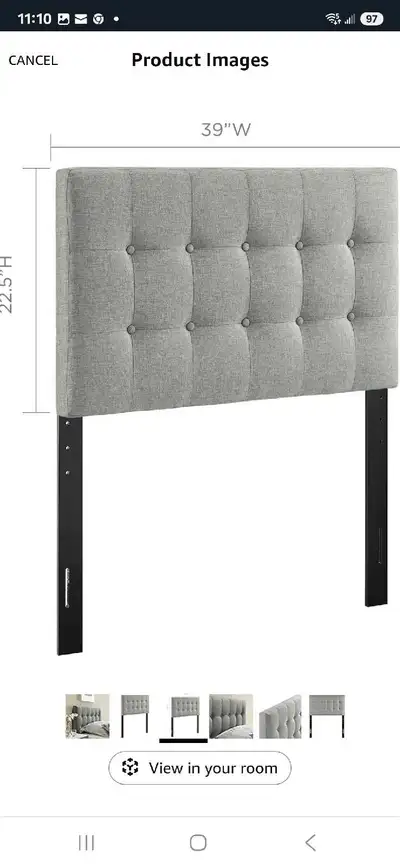 New Beige Twin Headboard, View more