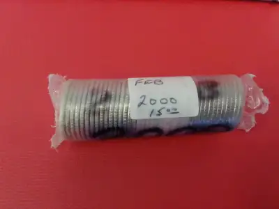 Canada 2000 Feb  25¢ Coin     Roll, View more