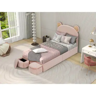 Twin Bed Frame for Kids, View more