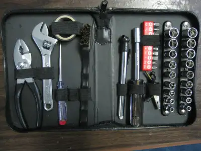 Mechanics SAE and Metric Tool Set in book shape. More details in pictures. Kit AVAILABLE if you see...