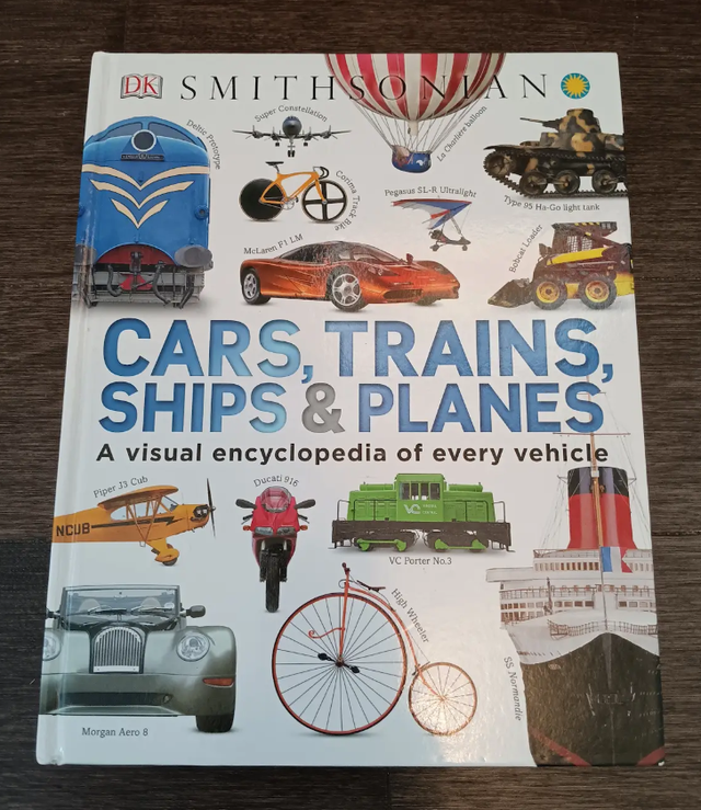 Cars, Trains, Ships & Planes visual vehicle encyclopedia Book