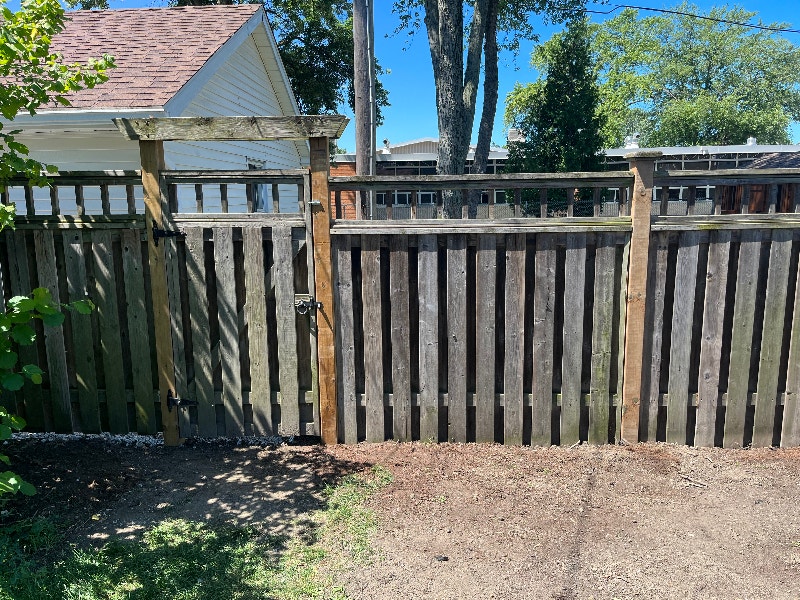 Fence repair and fence post replacement Fence, Deck, Railing & Siding