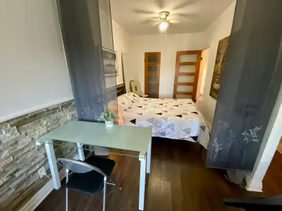 Rosemont Superbe 3 1/2 entièrement meublé et équipé selon vos besoin ! Habitez le temps que vous vou...