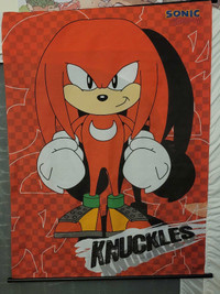 2 wall scrolls - Sonic/Tails and Knuckles