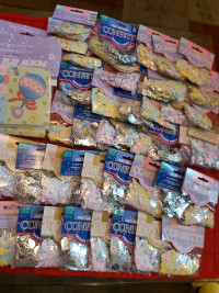 45 packs Embossed Confetti Variety packs + 7 photo flip albums 