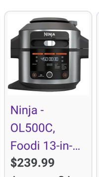 Ninja air fryer & pressure cooker