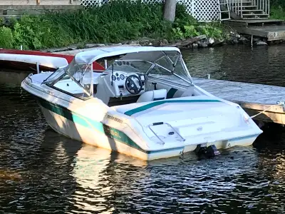 Selling our Regal bowrider. Well built and lots of power from the 4.3L V6 / 190 HP mercury inboard e...