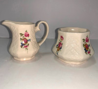 SADLER ENGLAND Cream and Sugar set china