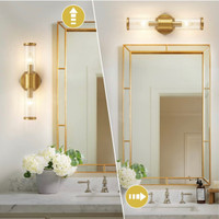 17 inch bathroom vanity/sconce light fixture new