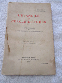 Livre 1936 L'évangile au Cercle d'études (J. Duperray) (Book)