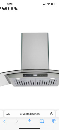 Brand New Vesta 800 CFM kitchen Range hood for wholesale.