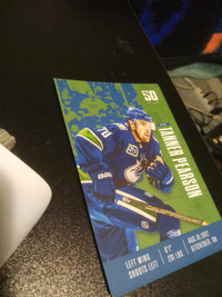 5 Vancouver Canucks For Kids Fund  player cards