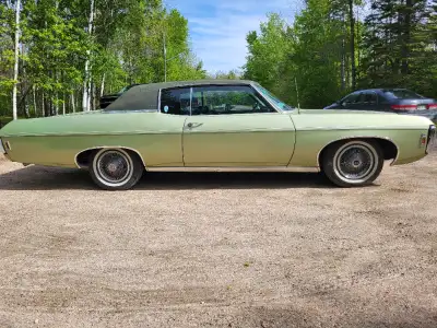 69 Chevrolet Caprice Coupe 427/335hp. Sold new in Portland Oregon. Car is all original unrestored su...