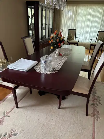 dining table, 6 chairs, China cabinet, View more