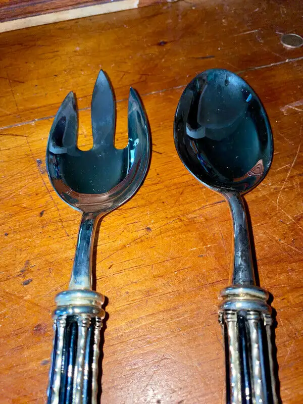 Elegance Silver Plated Salad Utensils in Kitchen & Dining Wares in Mississauga / Peel Region - Image 4
