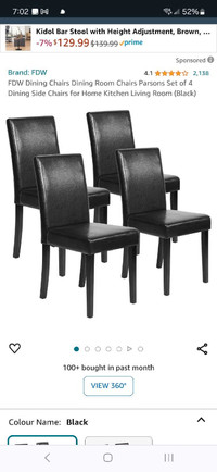  MOVING - Must Go - FREE 6  Leather Look Dining Room Chairs