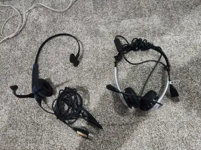 Wired Boom Mic Headsets (4), View more