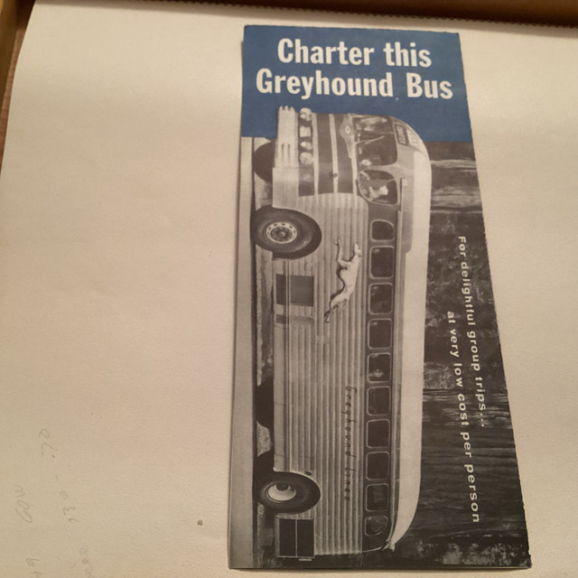 Vintage Advertising Greyhound Bus Lines Charter Brochure in Arts & Collectibles in Kamloops - Image 2