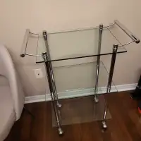 Glass serving table/bar/cart/coffee station