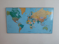 Vintage World Map Wall Décor