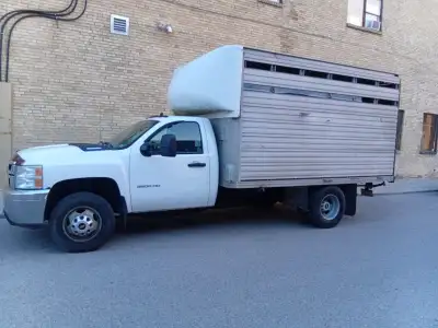 2011 Chevy 3500HD Duramax Diesel, 4x4, Allison transmission with warranty, 4 new tires, aluminum box...