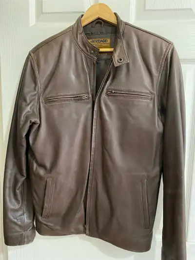 Mens Leather Jacket Szie Small, View more