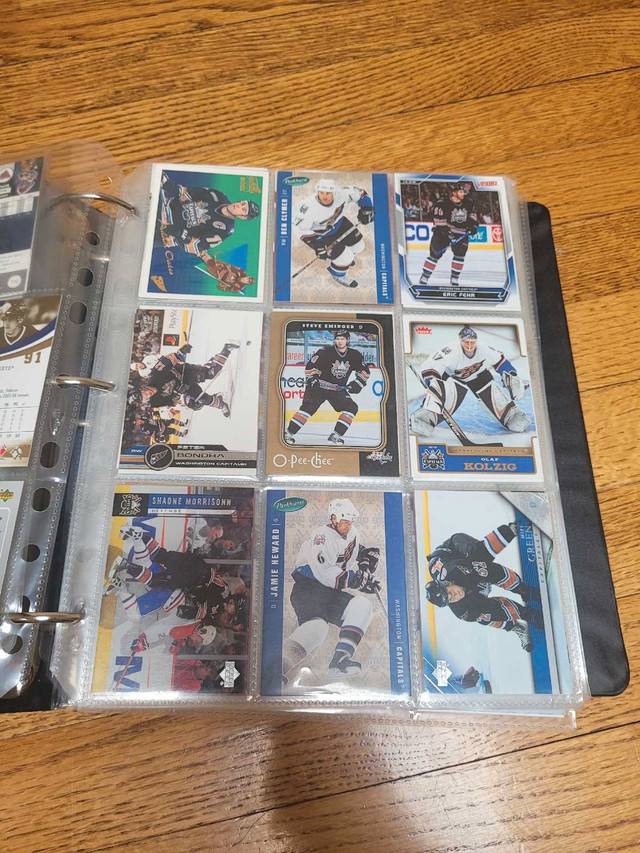 48 Pages of Mint Early 2000s Hockey Cards in Arts & Collectibles in Edmonton - Image 3