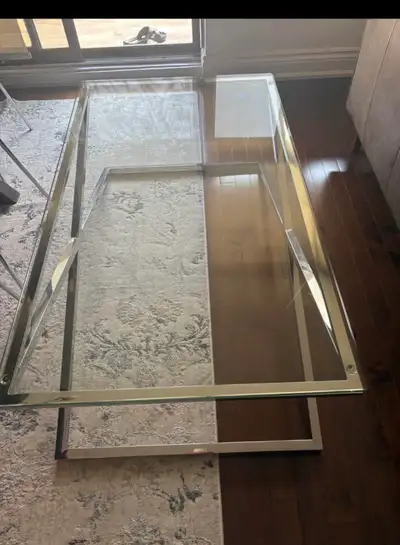 Glass coffee table, View more