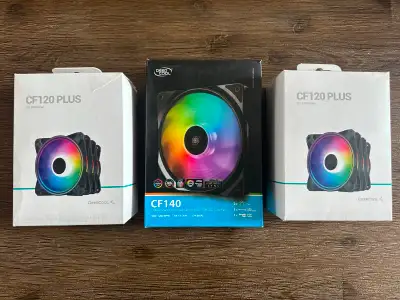 DEEPCOOL CF120 120mm (6 Fans) + DEEPCOOL CF140 140mm (2 Fans), View more