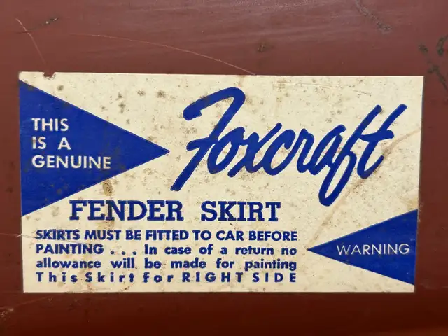 NOS job lot of Foxcraft Fender Skirts.  Garage clean out in Classic Cars in Mississauga / Peel Region - Image 2