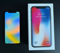 iPhone X with box & accessories