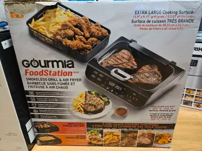 Gourmia foodstation airfyer/grill new $100 obo