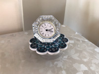 Horloge vintage en cristal fin Staiger- octangulaire 