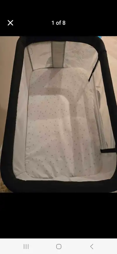 Missing one wheel Bedside Sleeper Crib Bassinet excellent condition Price reflects 1 Missing wheel