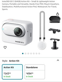 Insta360 GO 3 (64GB) Action Kit – Small & Lightweight Action Cam