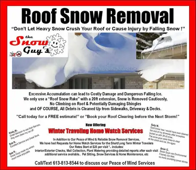 Roof Snow Removal w Cleanup, View more