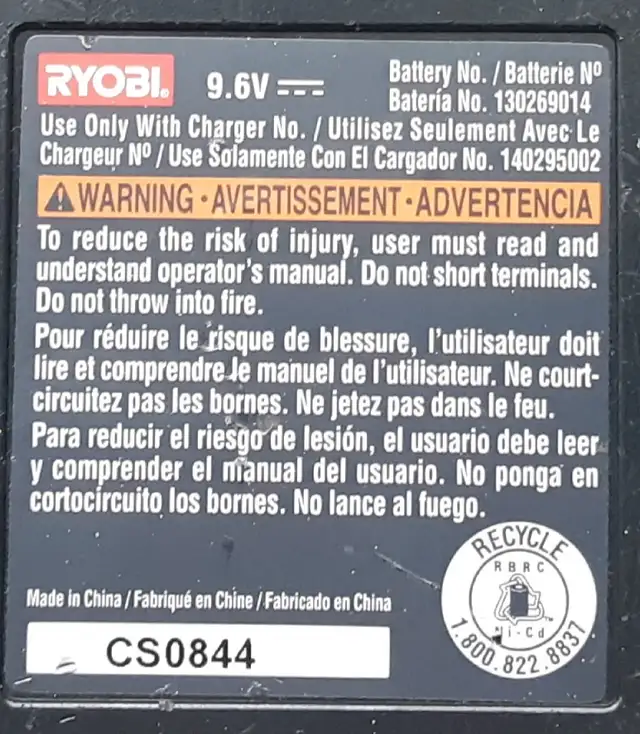 Ryobi 9.6V Cordless Drill - Weak Battery in Power Tools in City of Toronto - Image 3