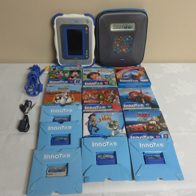 InnoTab with Gray Carrying Case + 13 Video Games included in Older Generation in Red Deer